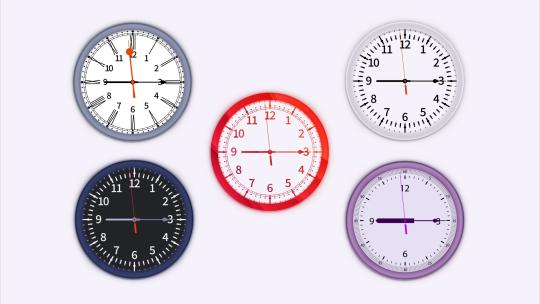 时钟钟表秒针转动ae模板AE视频素材教程下载