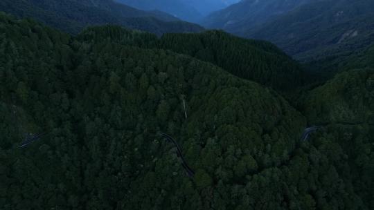 山脉森林云雾夕阳唯美航拍合集视频素材模板下载