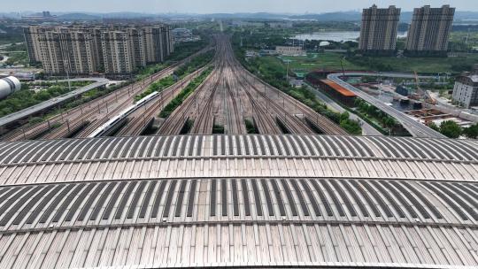 中国高铁进出站视频素材模板下载