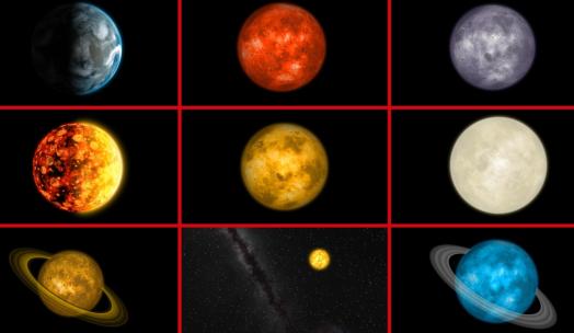 太阳系 行星合集1080AE视频素材教程下载