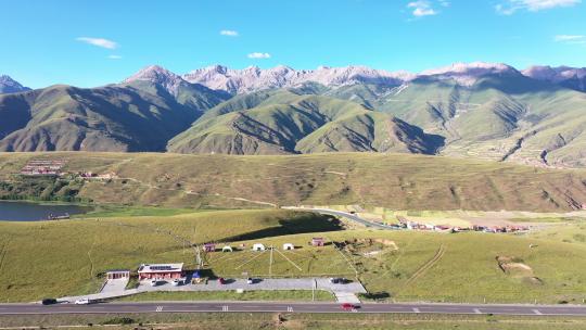 西藏 航拍 空镜 道路