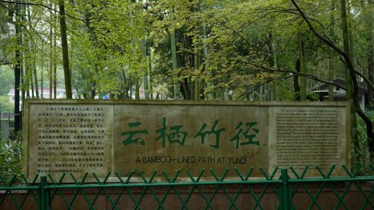 杭州云栖竹径春季清明节雨天古建筑自然唯美