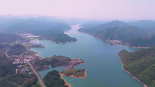 4k航拍浙江杭州千岛湖