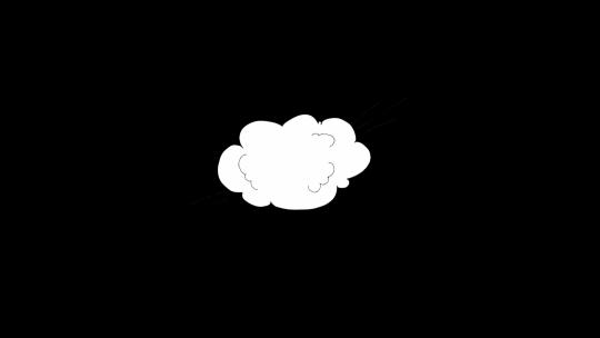 4kMG二维动画卡通喜气云朵烟雾元素素材 (2)