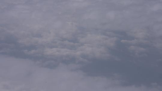 万米高空蓝天白云视频素材模板下载