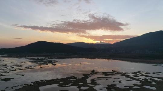 航拍云南腾冲北海湿地