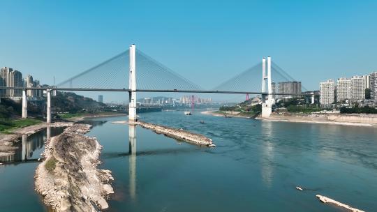 4K重庆大佛寺大桥航拍视频素材模板下载
