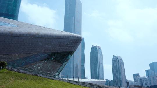 广州地标建筑结构，高楼大厦4k视频素材