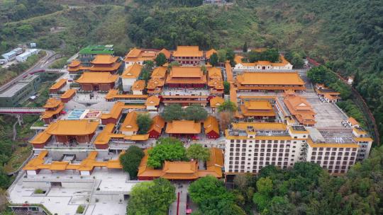 深圳仙湖植物园弘法寺视频素材模板下载
