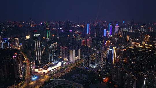 江汉区夜景航拍
