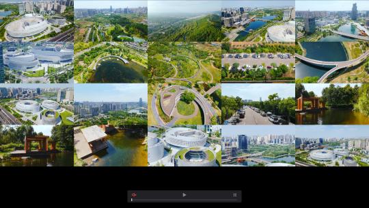 4K成都天府新川之心多镜头合集高清在线视频素材下载