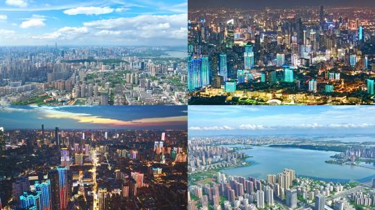 武汉城市高空全景航拍合集