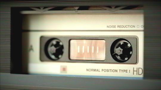复古录音机录音机录音机特写视频素材模板下载