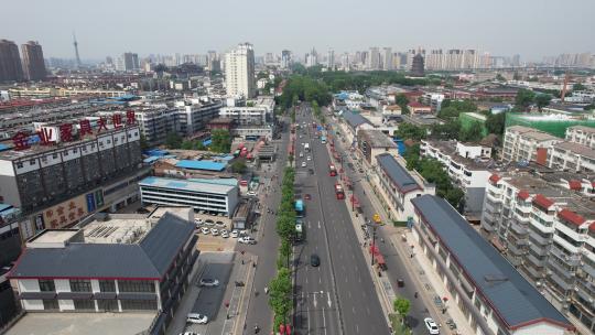 河南洛阳城市风光交通航拍视频素材模板下载