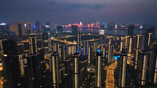 杭州亚运村夜景