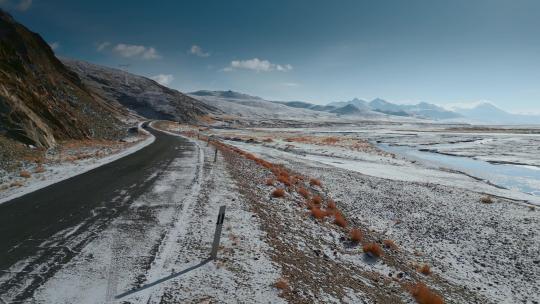 西藏旅游风光318国道雪域高原冻土冰河