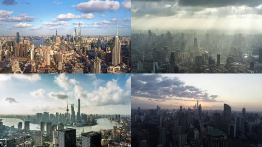 【合集】无人机航拍大气上海素材