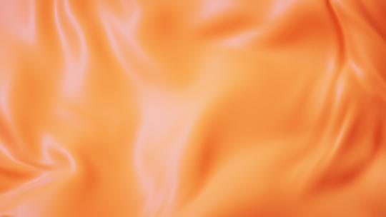 流动的橙色布料3D渲染视频素材模板下载
