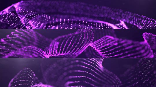 宽屏舞台紫色唯美粒子背景高清在线视频素材下载