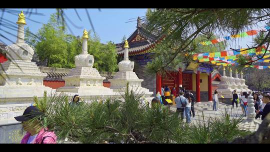 西安城市印迹-广仁寺13视频素材模板下载