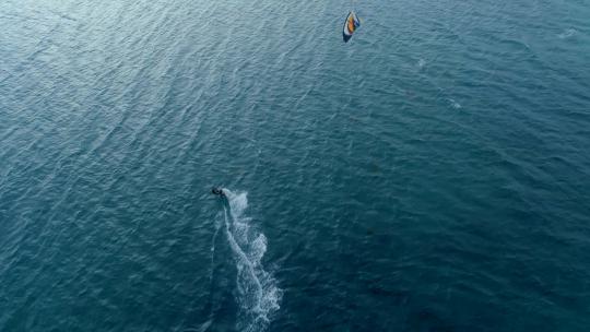 海上风筝冲浪视频素材模板下载