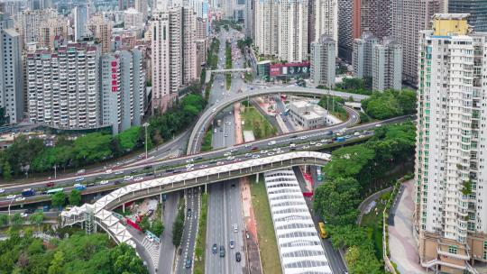 深圳南山后海滨海大道车流延时