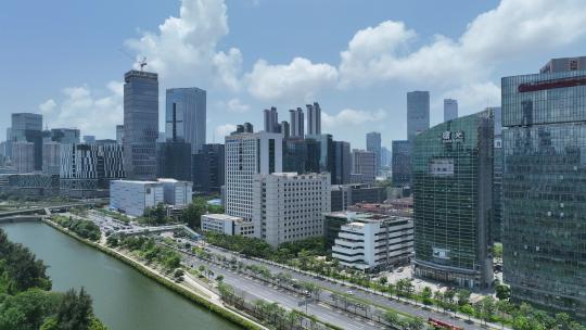 深圳南山区高新园科技园航拍视频素材模板下载