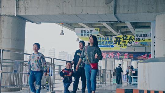 重庆两江游游客视频素材模板下载