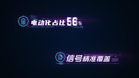 赛博朋克科技标题字幕