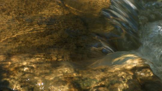 湍急河水流淌流水含声视频素材模板下载
