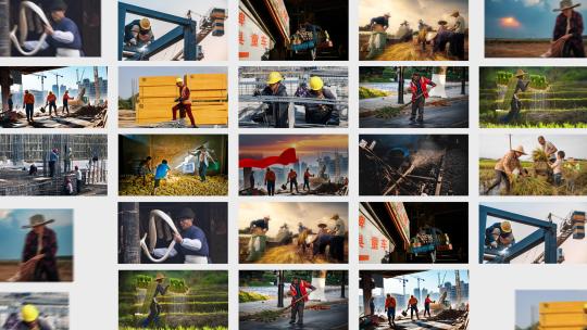 五一劳动节创意片头高清AE视频素材下载