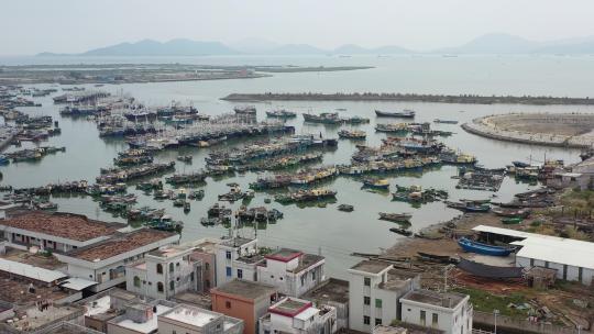 广东阳西县溪头渔港视频素材模板下载