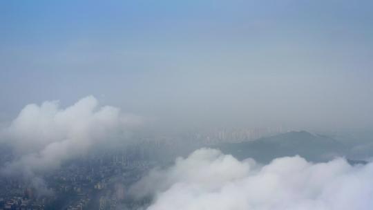 珠海地标建筑上空云世界二三
