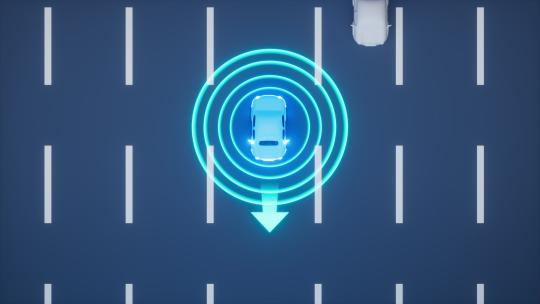 无人驾驶自动驾驶技术概念动画