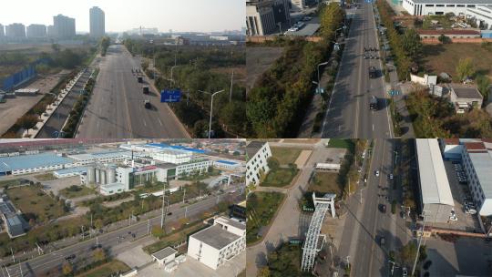 4K公安警察航拍警车巡逻巡查高清在线视频素材下载