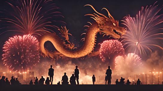 2025元旦蛇年新春焰火【商用需购买企业授权