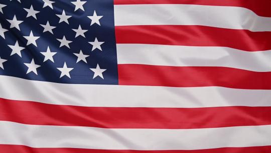 美国国旗随风飘扬视频素材模板下载