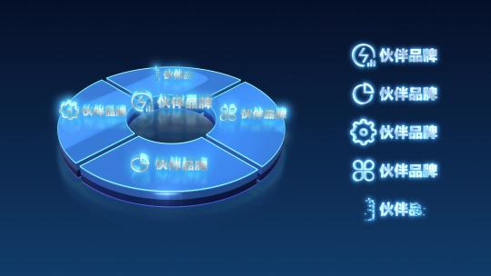 4K简洁科技数据文字分类展示