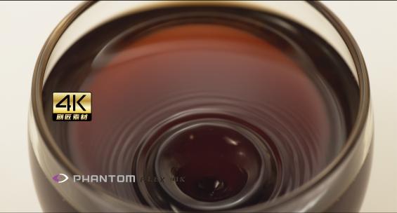 芬腾高速机1000fps之红茶水滴入茶水杯