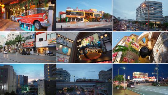 冲绳琉球城市街景高清在线视频素材下载