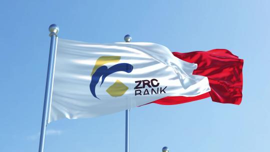 张家港农村商业银行旗帜视频素材模板下载