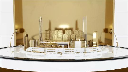 C4D三维地产建筑logo动画 AE@C4D工程