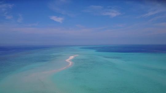 海滩的空中海景