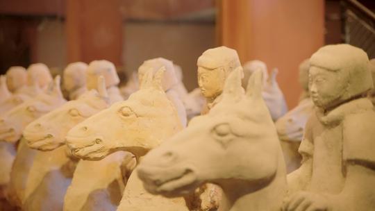 徐州水下骑兵兵马俑博物馆-4k运镜实拍视频素材模板下载