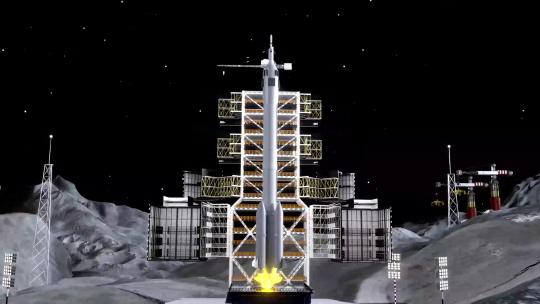 火箭登月发射站
