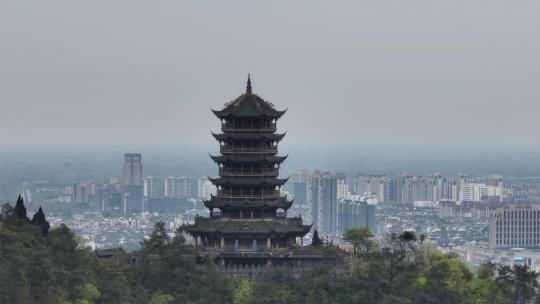 都江堰景区航拍