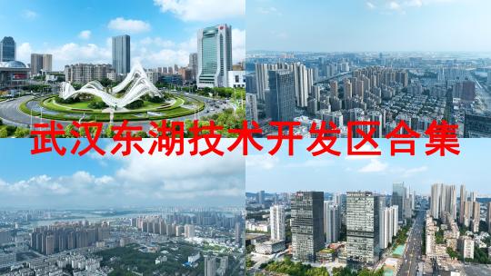 武汉光谷航拍城市建筑风光东湖新技术开发区