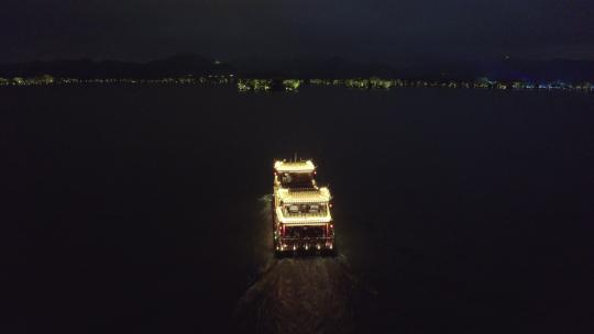 西湖夜景 夜游西湖 分镜视频素材模板下载