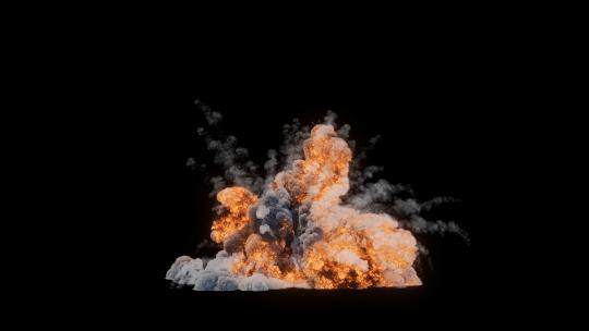 4k巨大的大型爆炸烟尘火光光效-alpha (13)