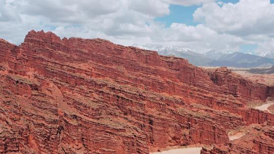 新疆阿克苏温宿大峡谷航拍视频素材模板下载